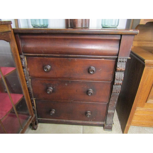 2116 - A Victorian mahogany Scotch chest