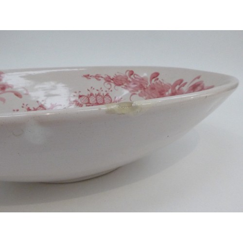 7191 - BJORN WIINBLAD (Danish 1918-2006) A pottery bowl, hand painted in pink.  Painted signature to base a... 