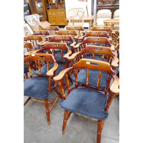 2517 - A set of seven pub captains chairs