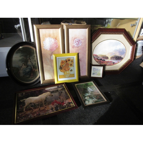 1461 - A box of pictures and prints, one A/F, one lacking glass