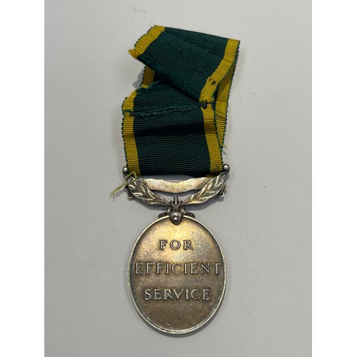 9474 - An Elizabeth II Territorial Efficiency Medal (TEM) to T-22379951 CPL. T. BRUCE RASC with framed scro... 