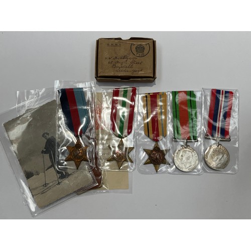 9479 - A WWII medal group to 7374083 SGT. COLIN KIRBYSON RASC with 1939-45 Star, Africa Star, Italy Star, D... 