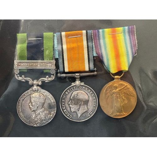 9494 - A WWI and later medal group of three consisting of a WWI pair named to 320857 PTE. R.J. RICHARDSON S... 