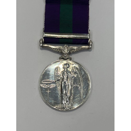 9505 - A George VI General Service Medal (GSM) with Palestine clasp awarded to 349137 SGT. HENRY (HERMANN H... 