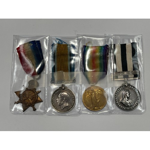 9503 - A WWI medal group of four to a Royal Marines Medic consisting of a 1915 Star trio & St. John Ambulan... 