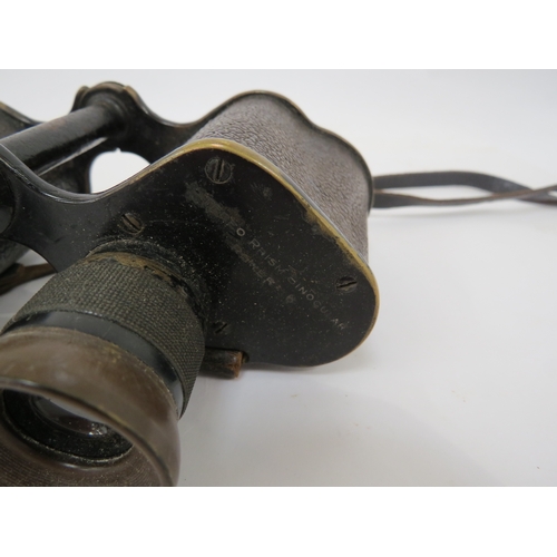 9281 - Two pairs of WWII binoculars, Canadian & British