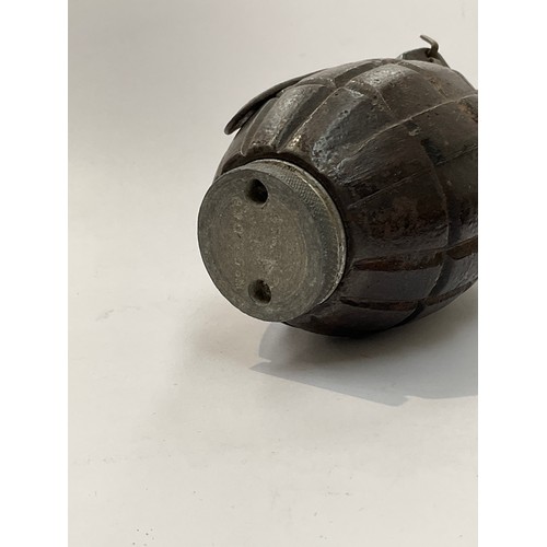 9453 - A WWI Mills No. 5 Mk. I grenade marked D&B, 9/1916 with broad arrow, deactivated