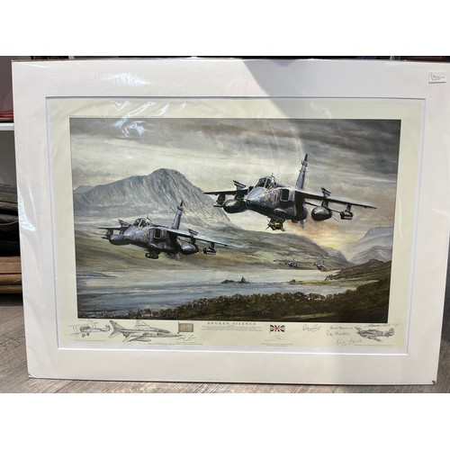 9558 - A limited edition print after Michael Rondot 'Broken Silence', Jaguars from No. 6 Squadron, multiple... 