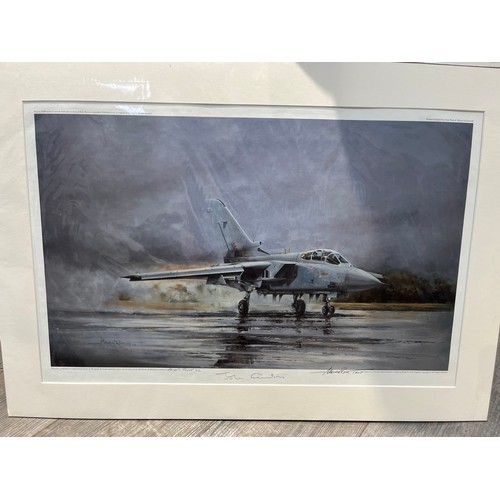 9559 - A limited edition print after Michael Rondot of a Tornado, multiple signed, 12/20, unframed but moun... 