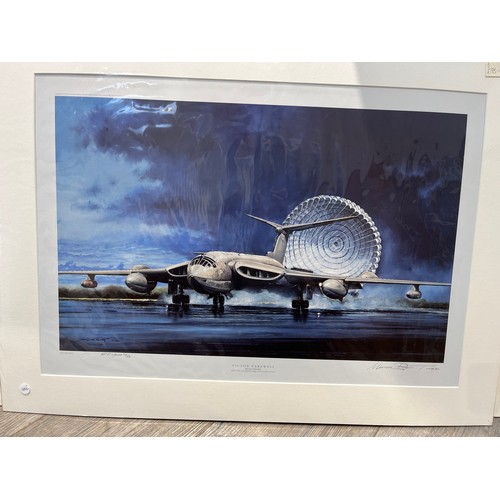 9560 - A limited edition print after Michael Rondot 'Victor Farewell', Handley Page Victor XH672, signed, 2... 