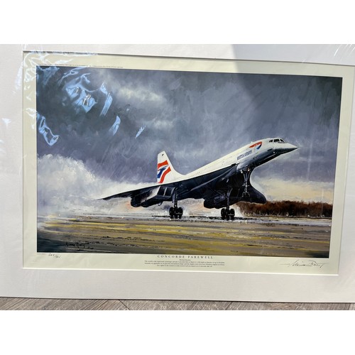 9562 - A limited edition print after Michael Rondot 'Concorde Farewell', signed by the artist, 208/425, unf... 