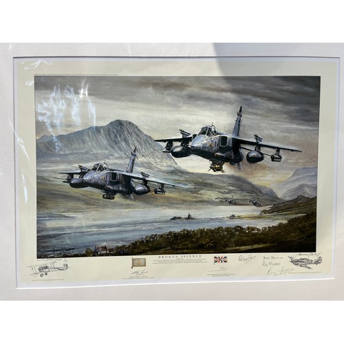 9564 - A limited edition print after Michael Rondot 'Broken Silence', Jaguars from No. 6 Squadron, multiple... 