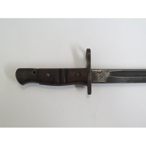 9327 - A WWI Remington bayonet dated 1917, with scabbard