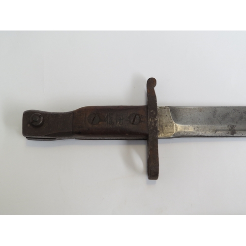 9329 - A Canadian Ross 2nd model bayonet