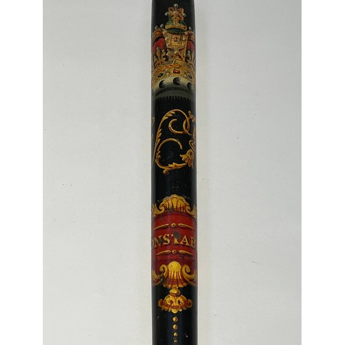 9362 - A Victorian policeman's truncheon with 'Constable' and VR cypher underneath crown