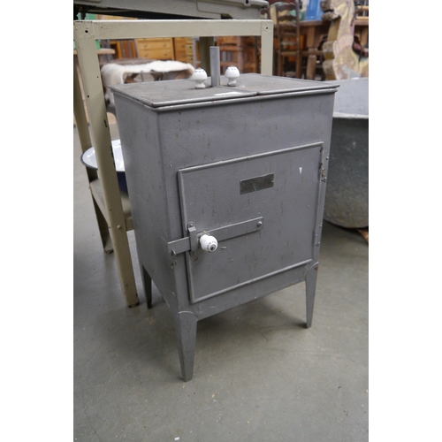 2540 - A painted copper sterilizing cabinet by Chas Hearson and Co