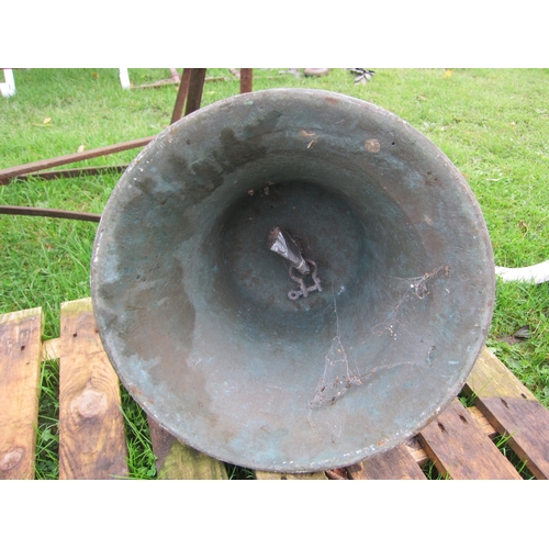 8377 - A large bronze tower bell, no clapper