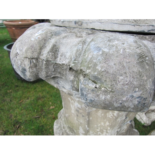 8401 - A large 19th Century lead lidded urn/finial, approx 140cm tall in total