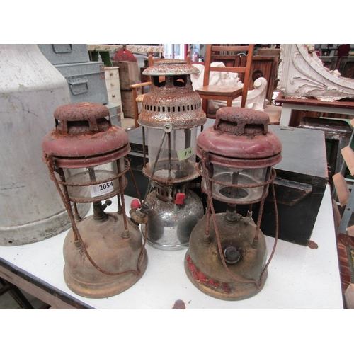 3417 - Three Tilley lamps