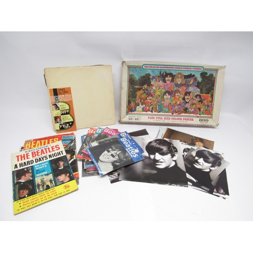 1177 - THE BEATLES: A mixed group of Beatles ephemera and memorabilia including 'The Beatles' (White Album)... 