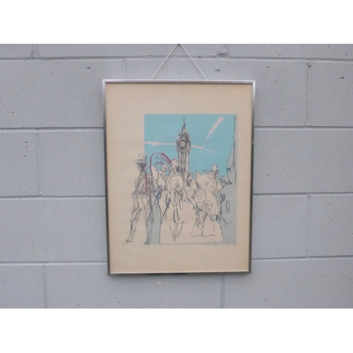 7562 - FELIKS TOPOLSKI (1907-1989): A framed and glazed lithograph - 