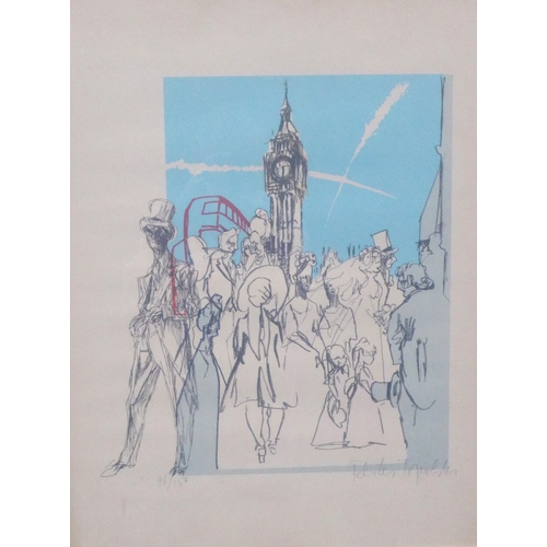 7562 - FELIKS TOPOLSKI (1907-1989): A framed and glazed lithograph - 