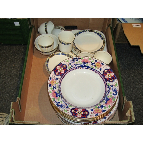 1078 - A selection of Booths dinnerware including platters, tureens, shallow dishes and plate (some chips) ... 