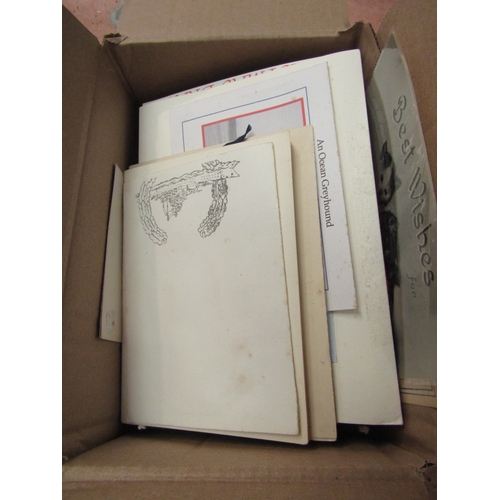 1124 - A box of Royal Navy Christmas cards and menus