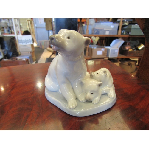 1135 - A Lladro Polar Bear Family, boxed