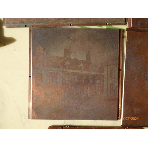 2006 - Ten copper printing plates of Bungay Buttercross, King's head Hotel and St Mary's church