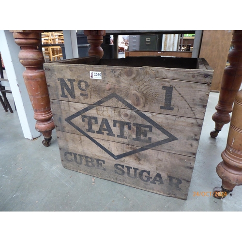 2040 - Three rustic pine advertising crates