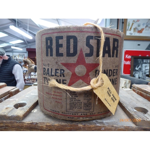 2061 - A roll of red star twine