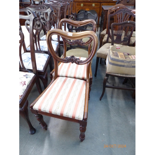 2159 - Two pairs of Victorian chairs