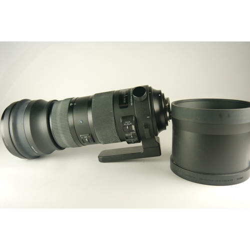 6001 - A Nikon D3500 DSLR camera comes with multiple lenses, a Sigma 150-600mm F/5-6.3 DG HSM & LH1164-01 l... 