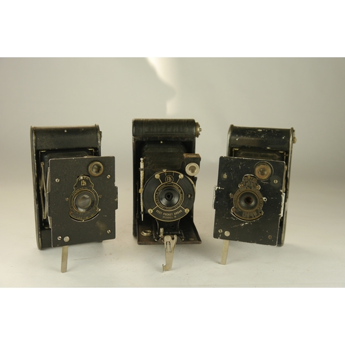 6034 - Three Kodak Vest pocket cameras including the model B folding camera