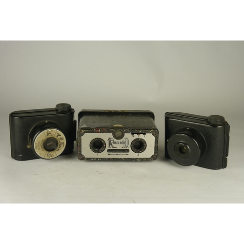 6040 - Two V.P. Twin Original Bakelite Pocket 127 film Camera