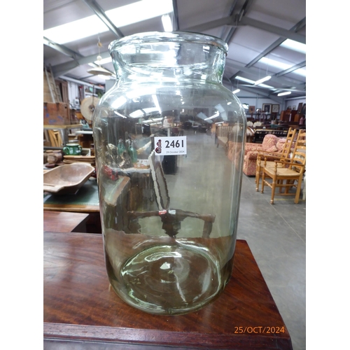 2461 - A hand thrown glass vase