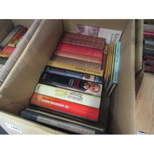 1443 - Two boxes, Rudyard Kipling various works, biography, etc.