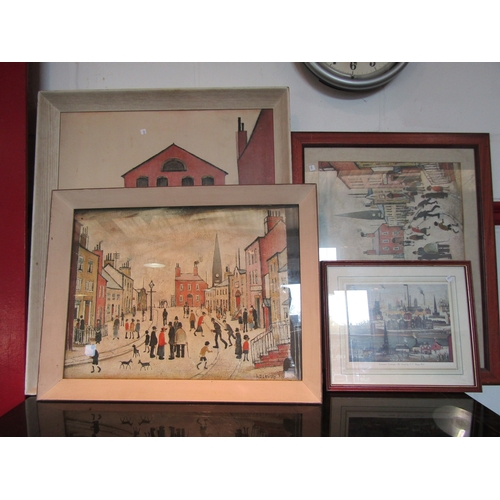 1450 - Five framed Lowry prints