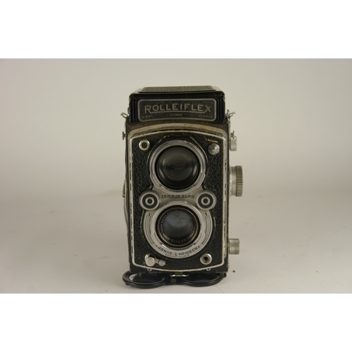 6003 - A Rolleiflex Automat Model 3 TLR Medium format camera w/ Tessar 3.5 7.5cm Carl Zeiss lens & a Weston... 