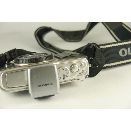 6013 - A Olympus Pen Lite E-PL3 w/ two Olympus M.Zuiko Digital lenses f3.5-5.6 14-42mm & f2.8 17mm, A Olymp... 