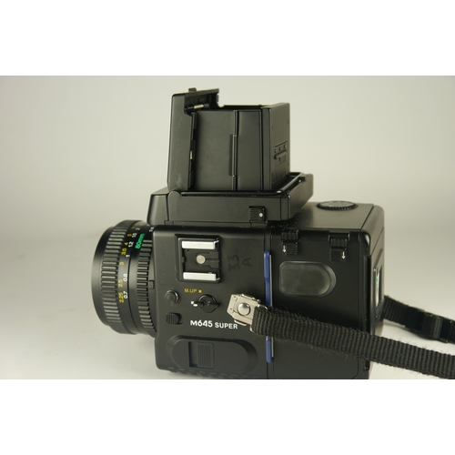 6006 - A cased Mamiya 645 Super TL Medium Format 120 film camera w/Mamiya-Sekor C 80mm f2.8 lens & Mamiya S... 