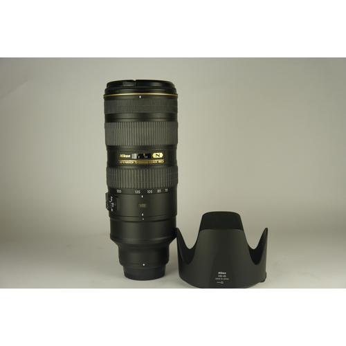 6009 - A Nikon AF-S Nikkor 70-200mm f2.8G ED VR II lens w/ Nikon HB-48 lens hood. Comes in original box and... 