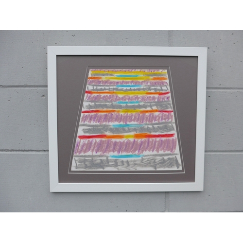 7625 - TREVOR BELL (1930-2017) (ARR) An original framed abstract art painting on paper, signed and titled '... 