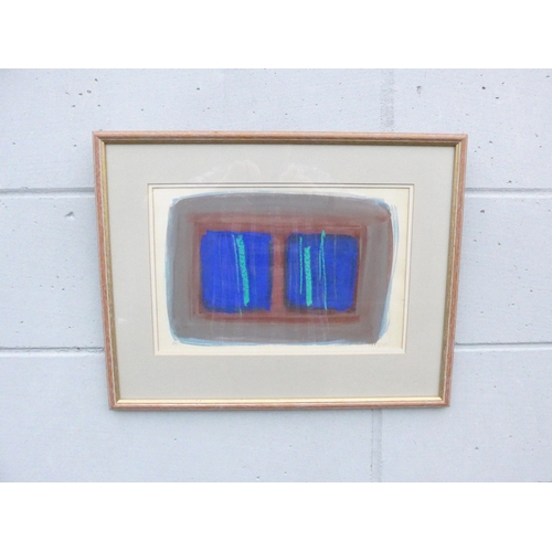 7621 - TONY O'MALLEY (Irish 1913-2003) (ARR) A framed and glazed mixed media forms on paper. Pencil monogra... 