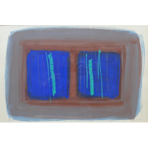 7621 - TONY O'MALLEY (Irish 1913-2003) (ARR) A framed and glazed mixed media forms on paper. Pencil monogra... 