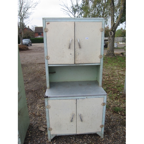 3446 - A 1950's 'Natty Homes' painted metal full-height kitchen cabinet