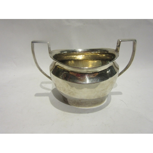 4494 - A George Unite silver twin handled sugar bowl, Birmingham 1902, 8cm tall, 105g