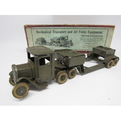 9381 - A boxed playworn Britains 1641 Mechanical Transport and Air Force Equipment Underslung Lorry with Dr... 