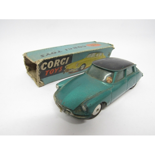 9412 - Six Corgi Toys diecast model cars with original boxes/partial boxes, to include 204 Rover 90 Saloon ... 